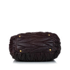 Miu Miu Matelasse Lambskin Leather Satchel (SHG-30871)