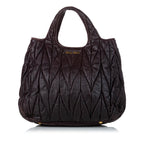 Miu Miu Matelasse Lambskin Leather Satchel (SHG-30871)