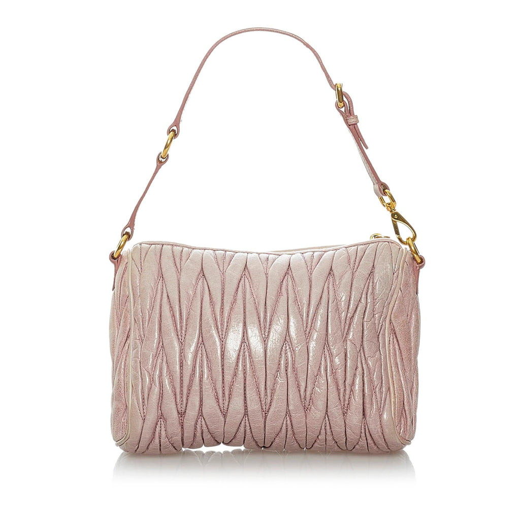 Miu Miu Matelasse Leather Baguette (SHG-29667)