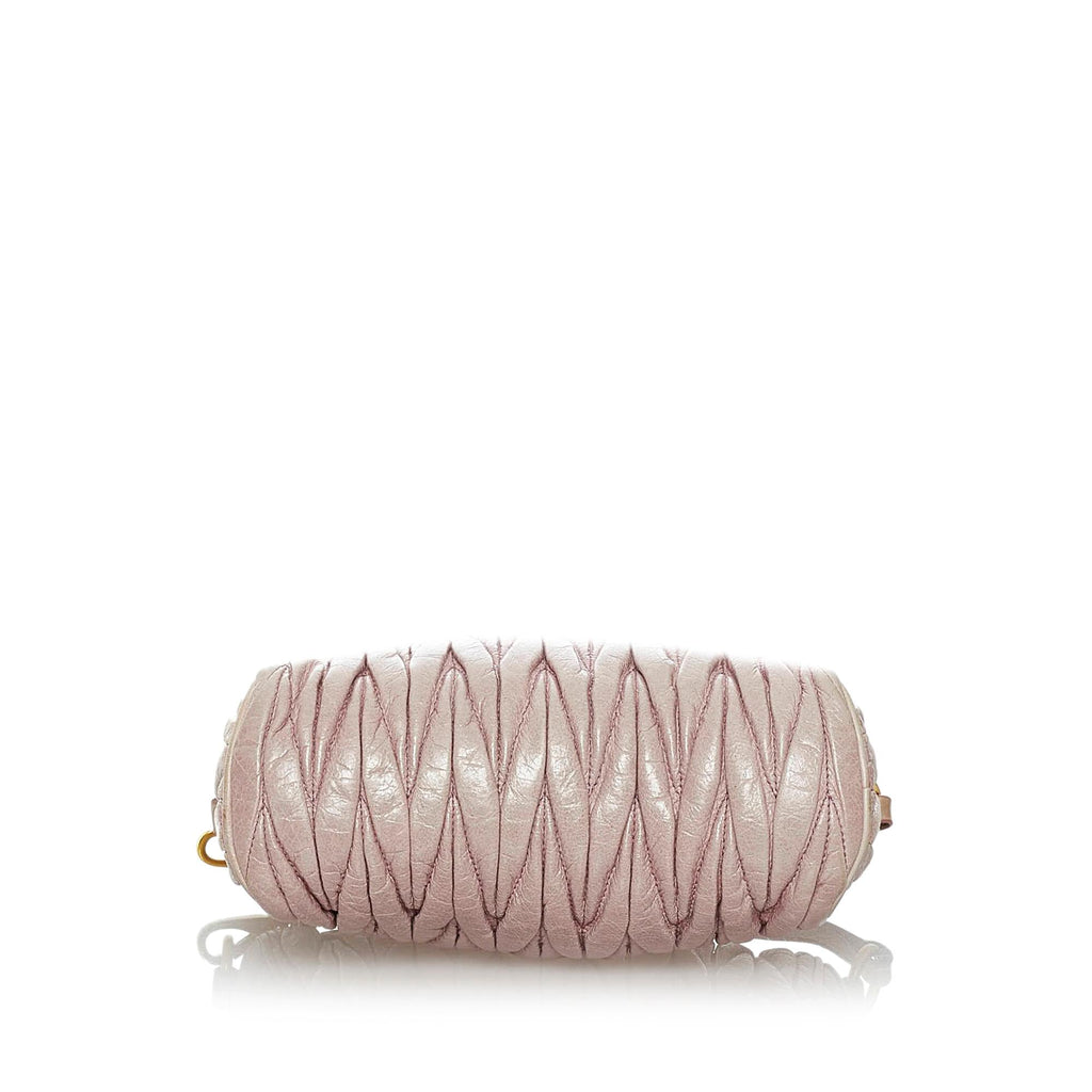 Miu Miu Matelasse Leather Baguette (SHG-29667)