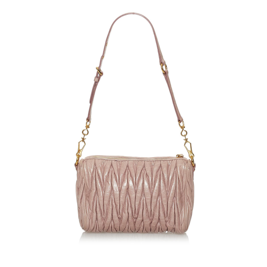Miu Miu Matelasse Leather Baguette (SHG-31237)