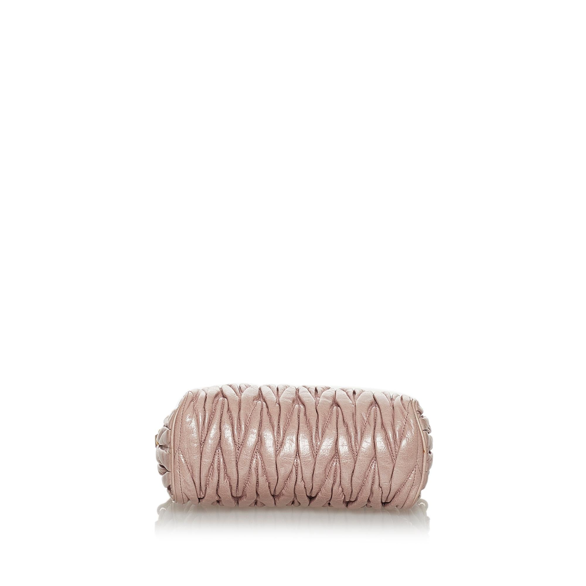 Miu Miu Matelasse Leather Baguette (SHG-31237)