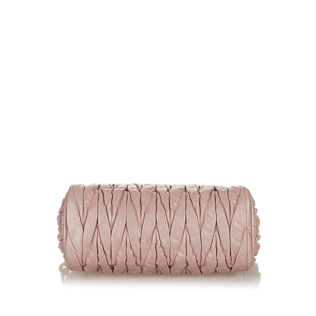 Miu Miu Matelasse Leather Handbag (SHG-26773)