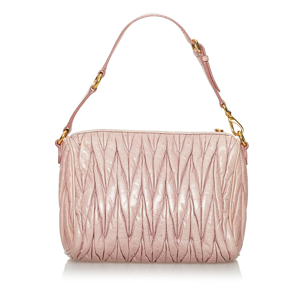 Miu Miu Matelasse Leather Handbag (SHG-30384)