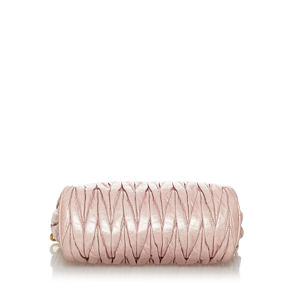 Miu Miu Matelasse Leather Handbag (SHG-30384)