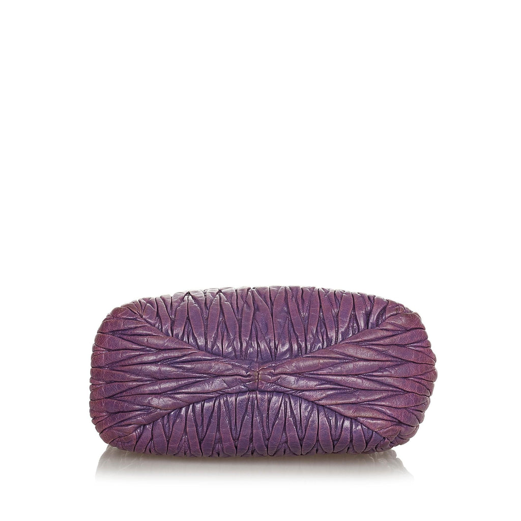 Miu Miu Matelasse Leather Satchel (SHG-24654)