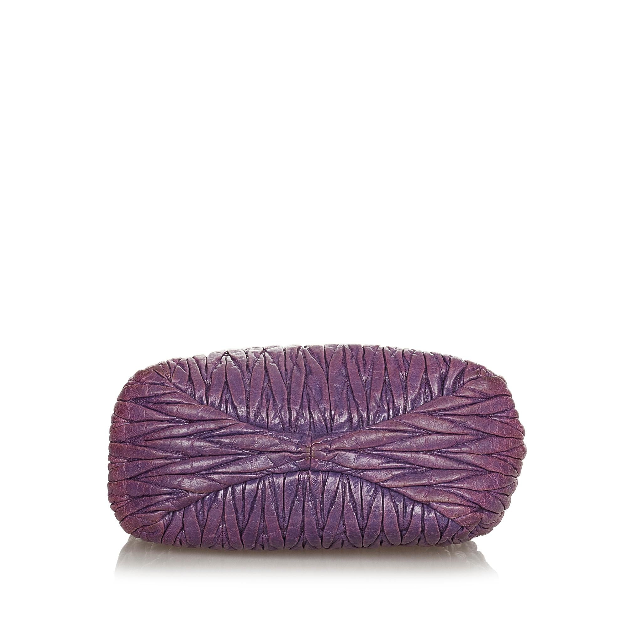 Miu Miu Matelasse Leather Satchel (SHG-24654)