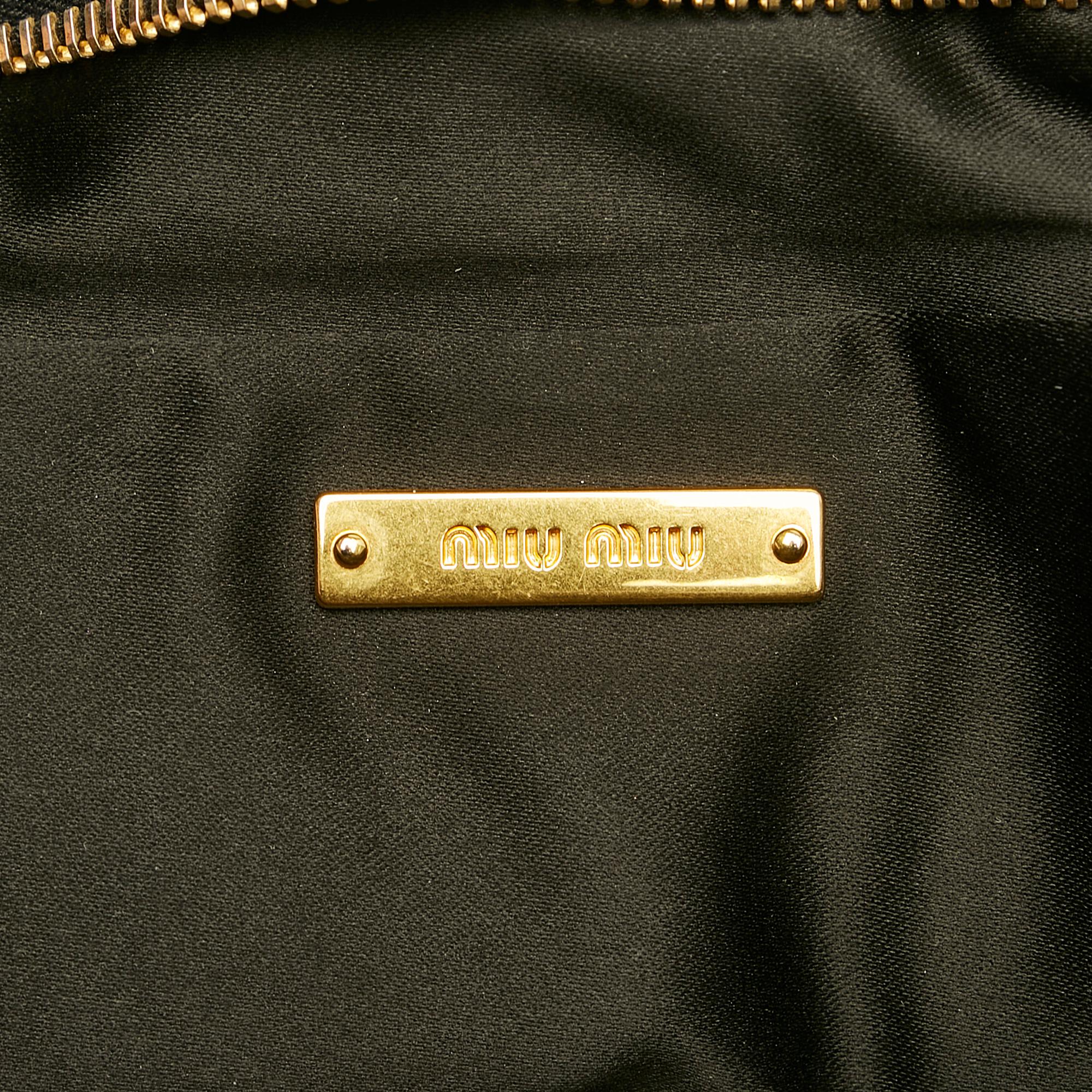 Miu Miu Matelasse Leather Satchel (SHG-28743)