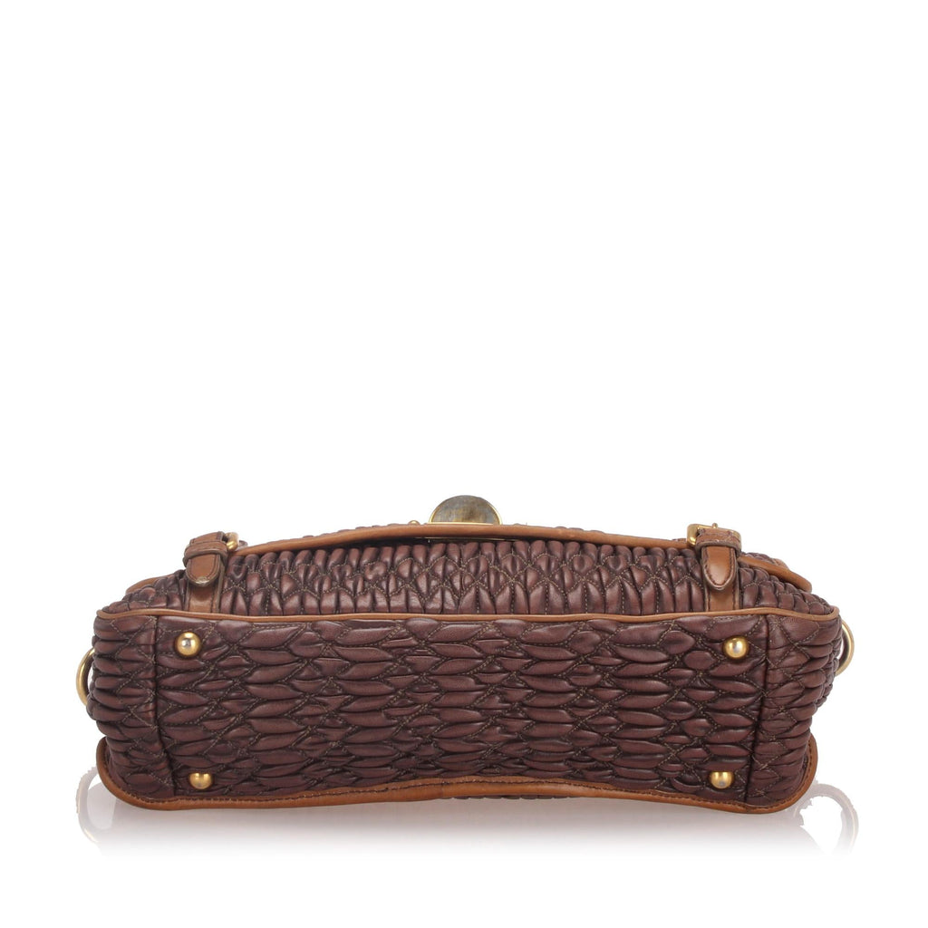 Miu Miu Matelasse Leather Satchel (SHG-29953)