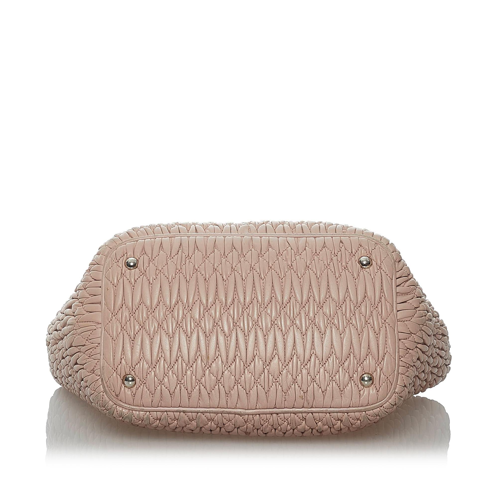 Miu Miu Matelasse Leather Satchel (SHG-30165)