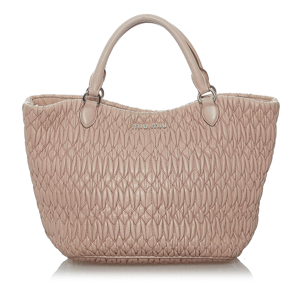 Miu Miu Matelasse Leather Satchel (SHG-30165)