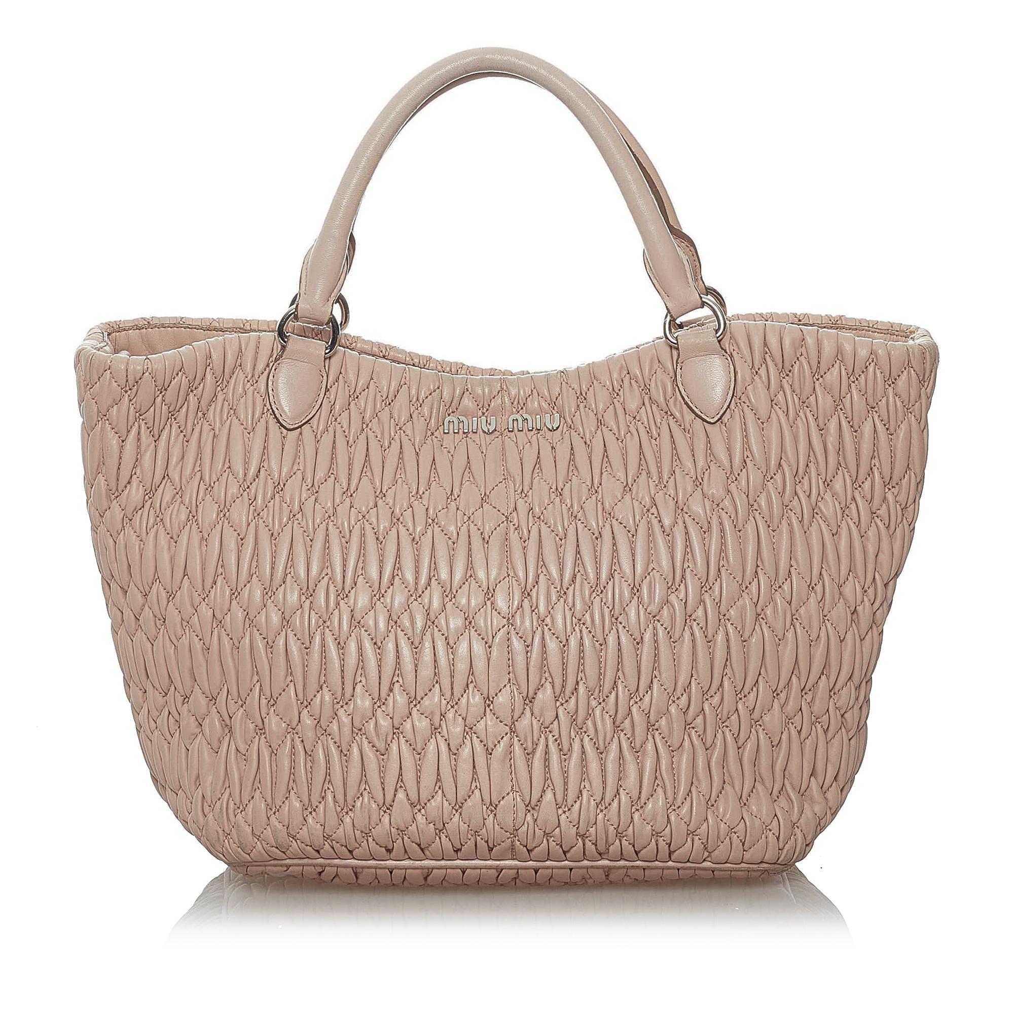 Miu Miu Matelasse Leather Satchel (SHG-30165)