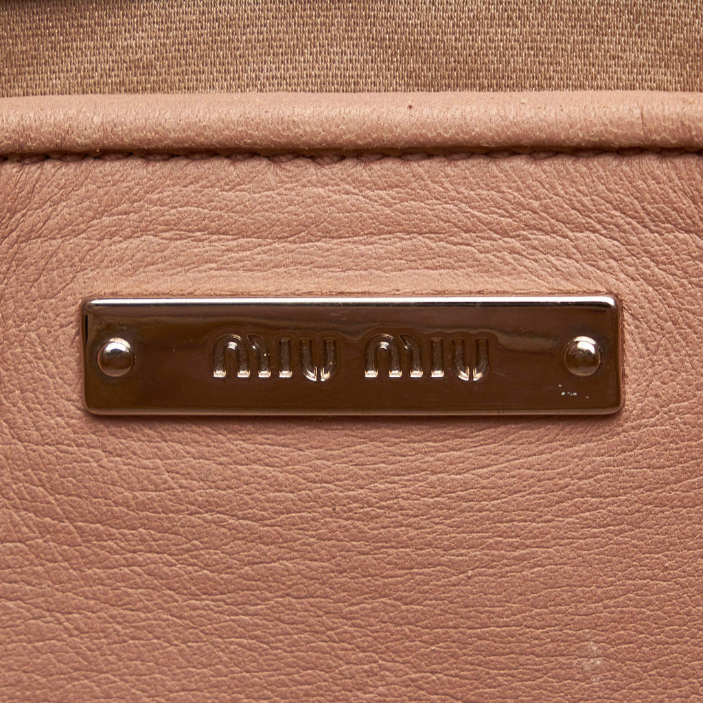 Miu Miu Matelasse Leather Satchel (SHG-30165)