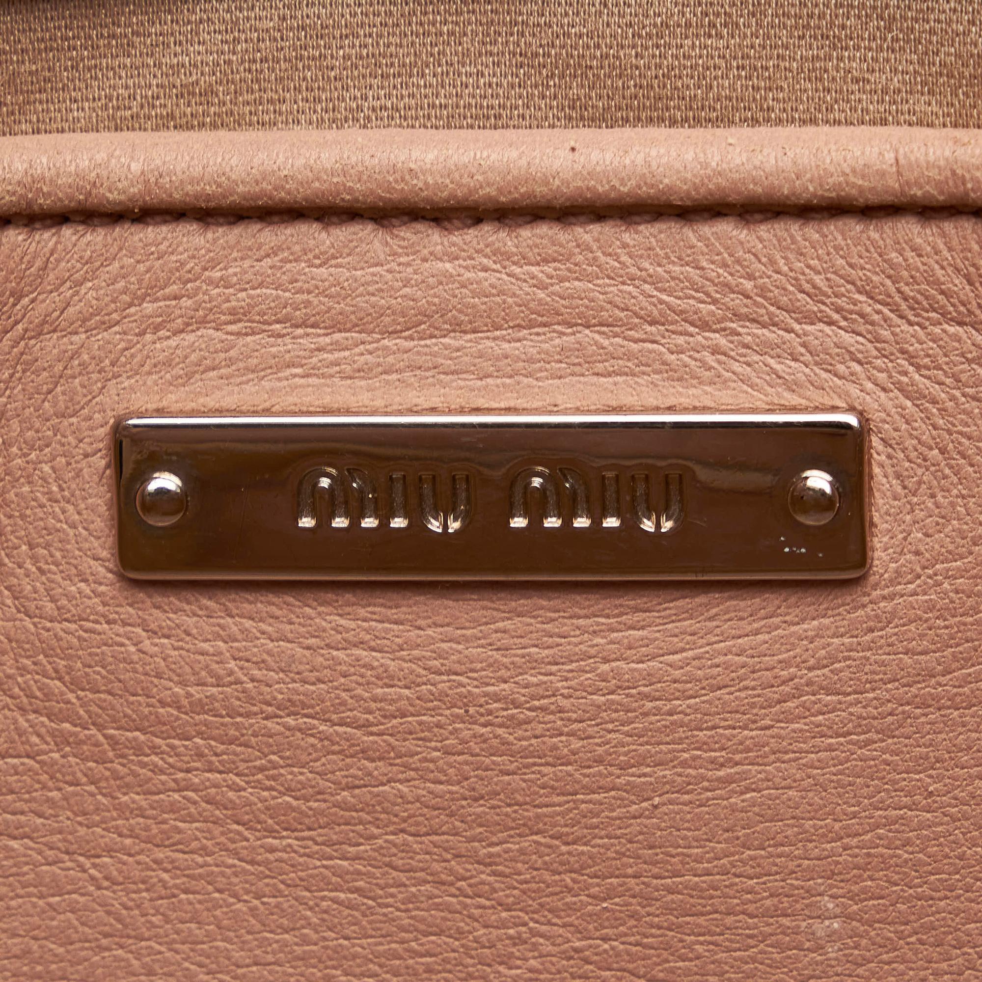 Miu Miu Matelasse Leather Satchel (SHG-30165)