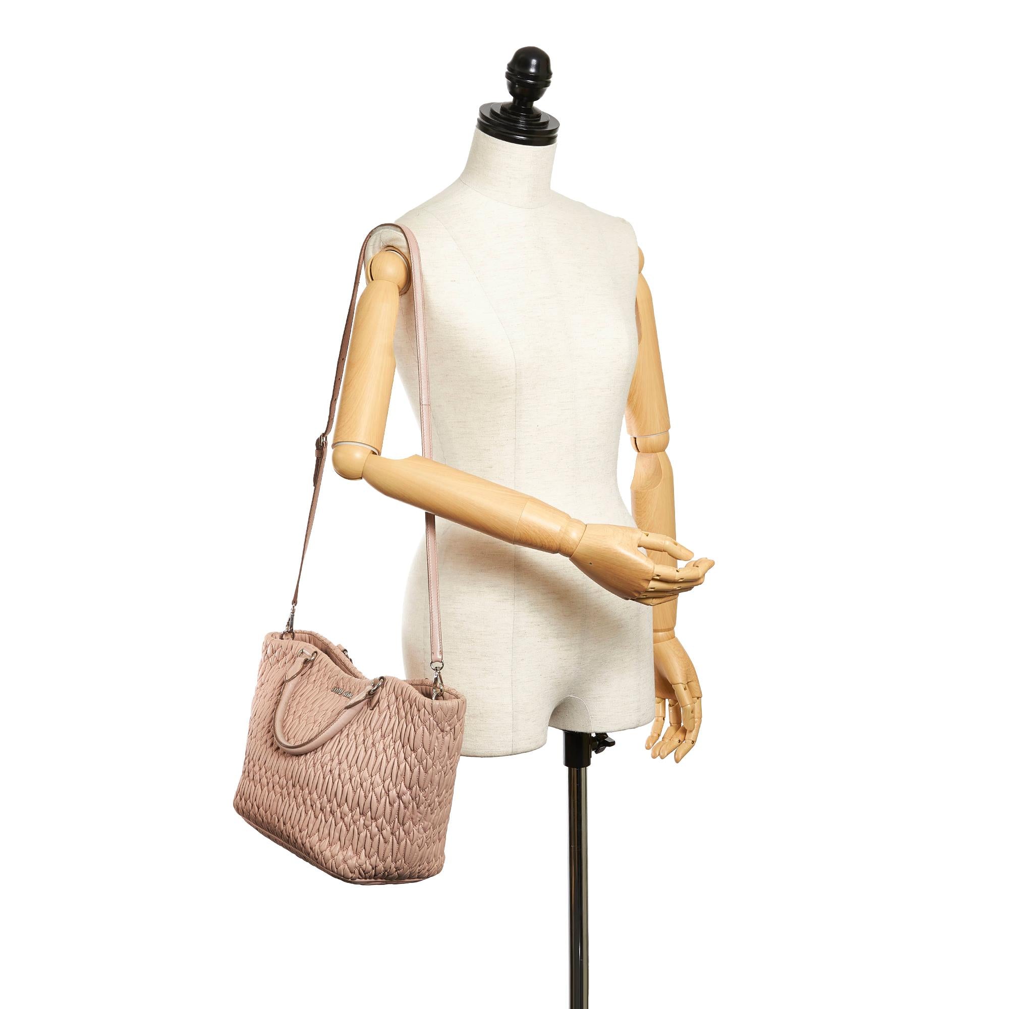 Miu Miu Matelasse Leather Satchel (SHG-30165)
