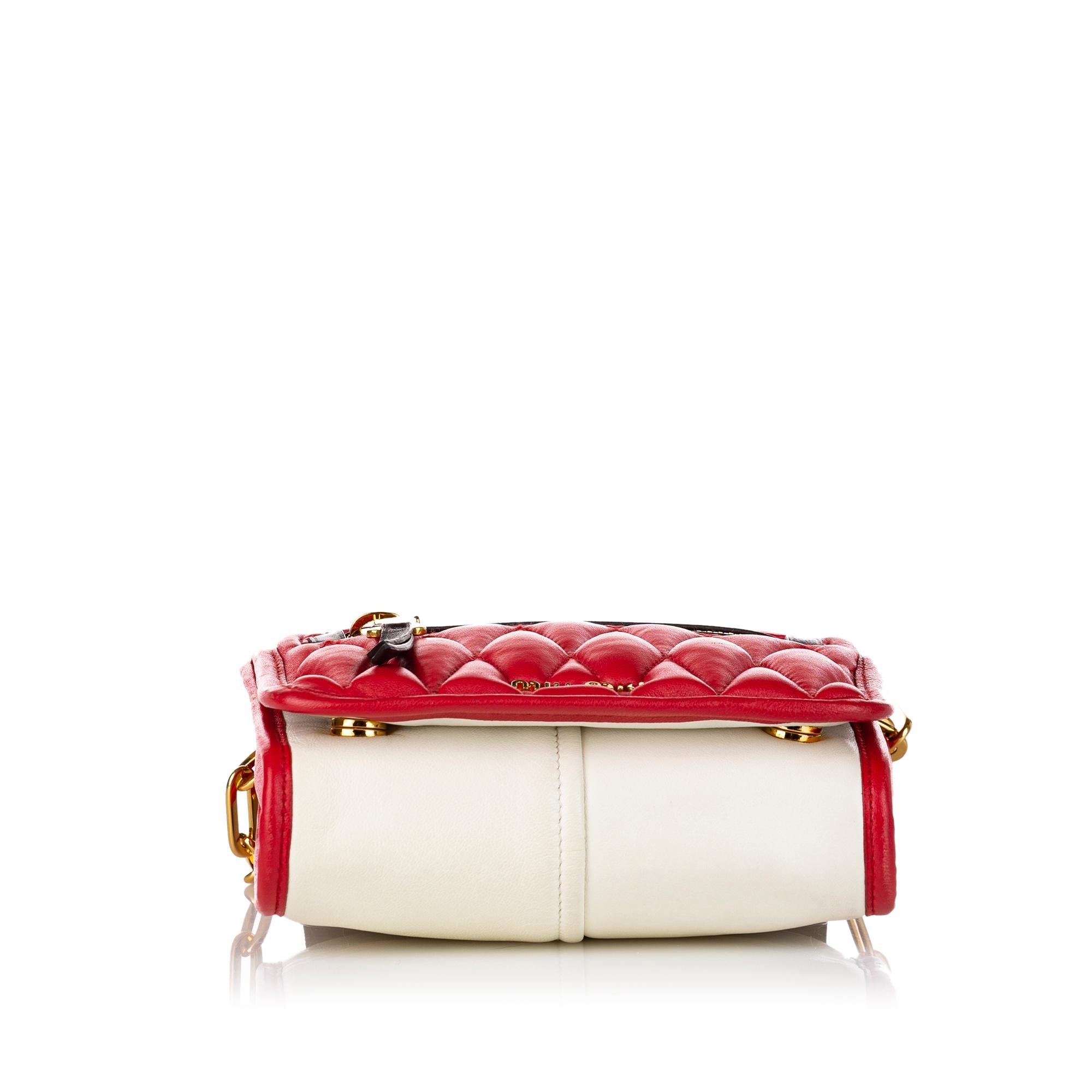 Miu Miu Matelasse Leather Satchel (SHG-30613)