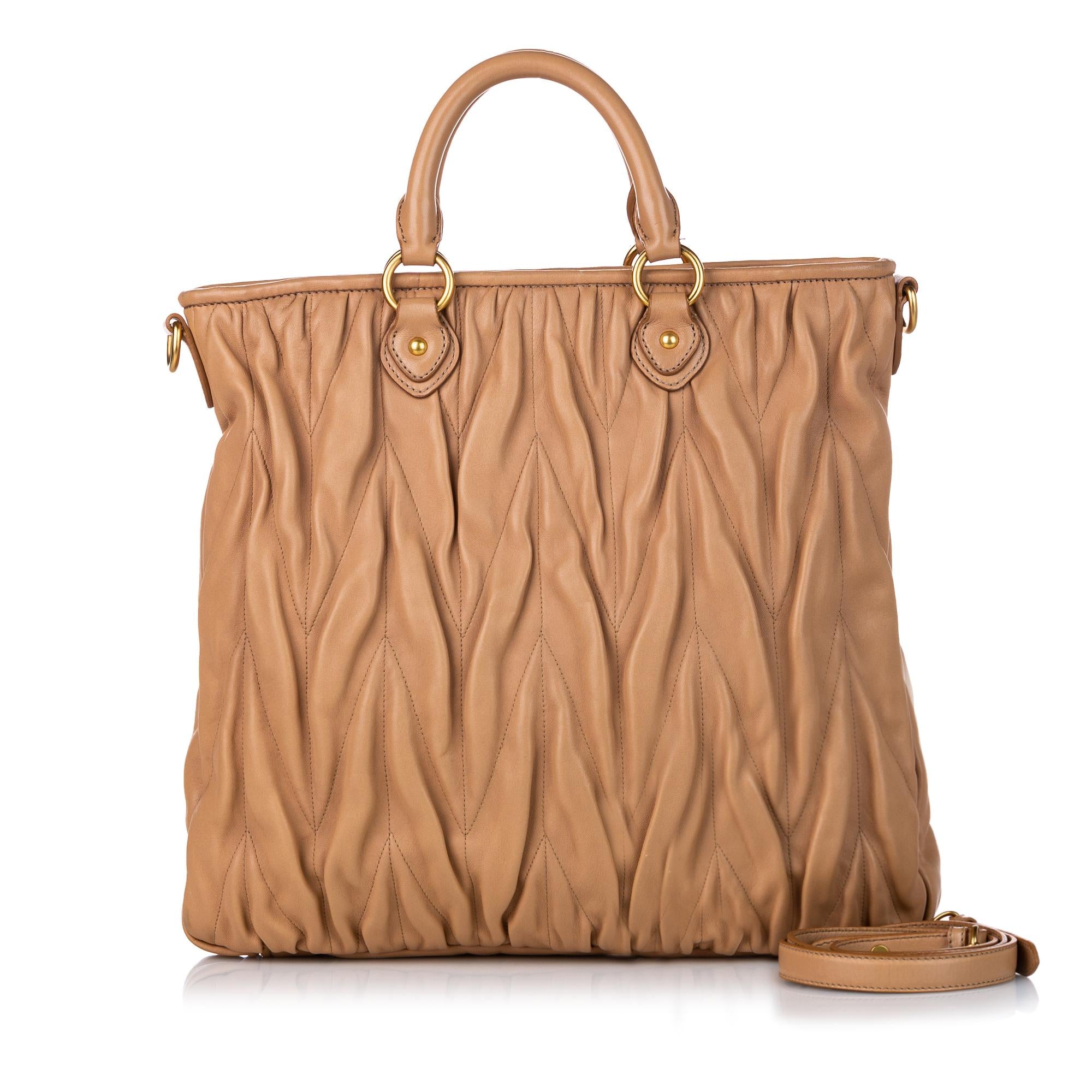 Miu Miu Matelasse Leather Satchel (SHG-31161)