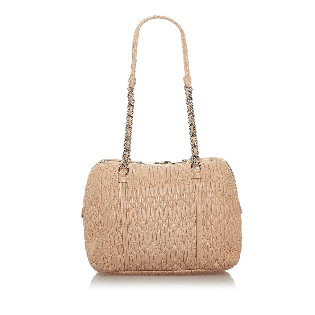 Miu Miu Matelasse Leather Shoulder Bag (SHG-29259)