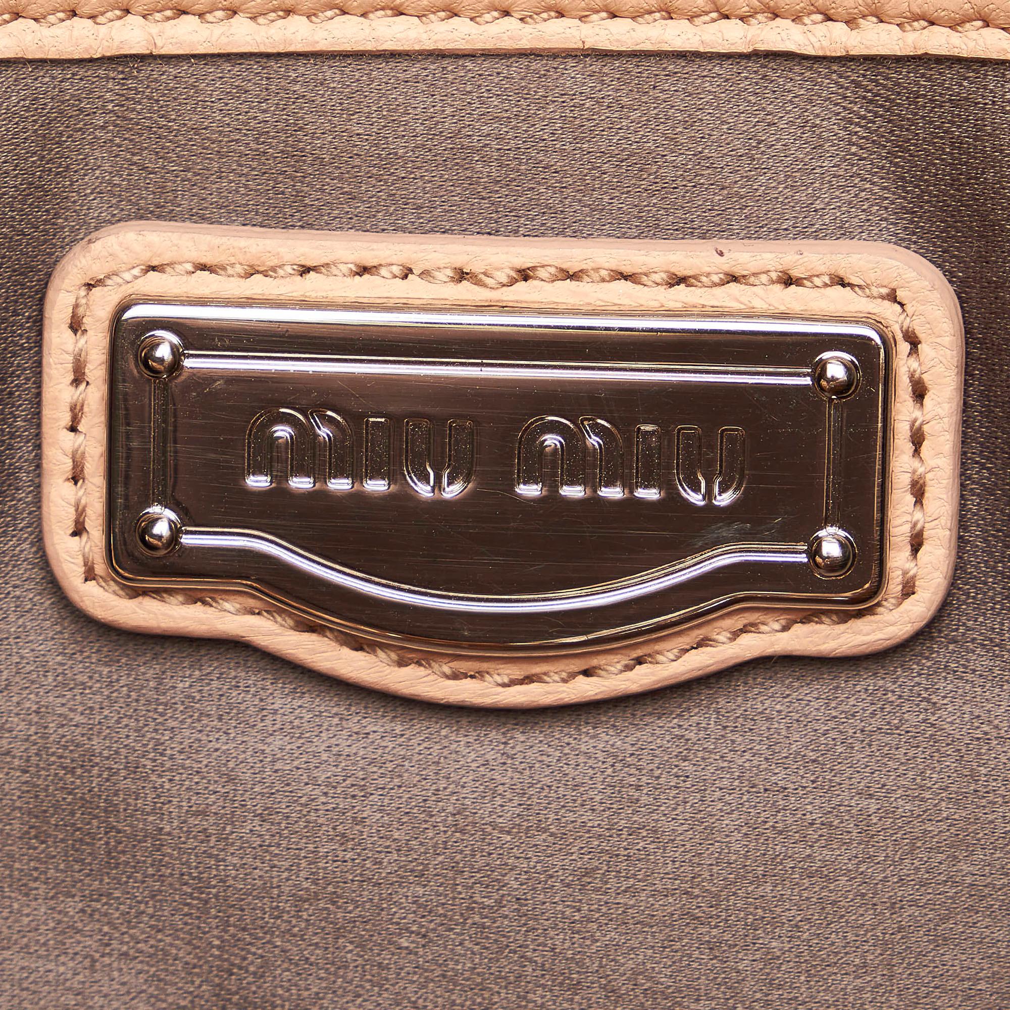 Miu Miu Matelasse Leather Shoulder Bag (SHG-29259)