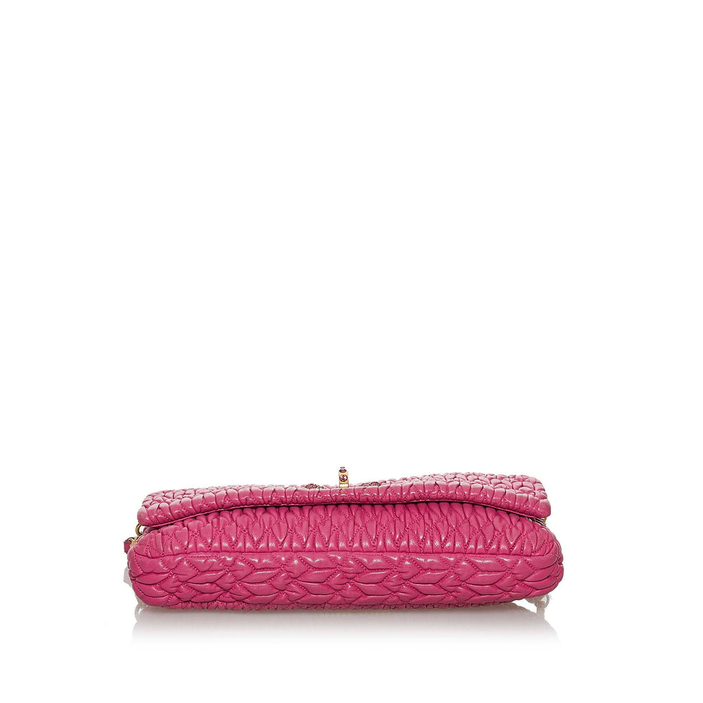 Miu Miu Matelasse Leather Shoulder Bag (SHG-30915)