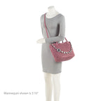 Miu Miu Matelasse Leather Crystal Chain Tote (SHF-8t8m1z)