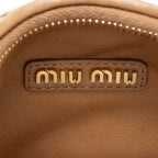 Miu Miu Matelasse Leather Wander Hobo