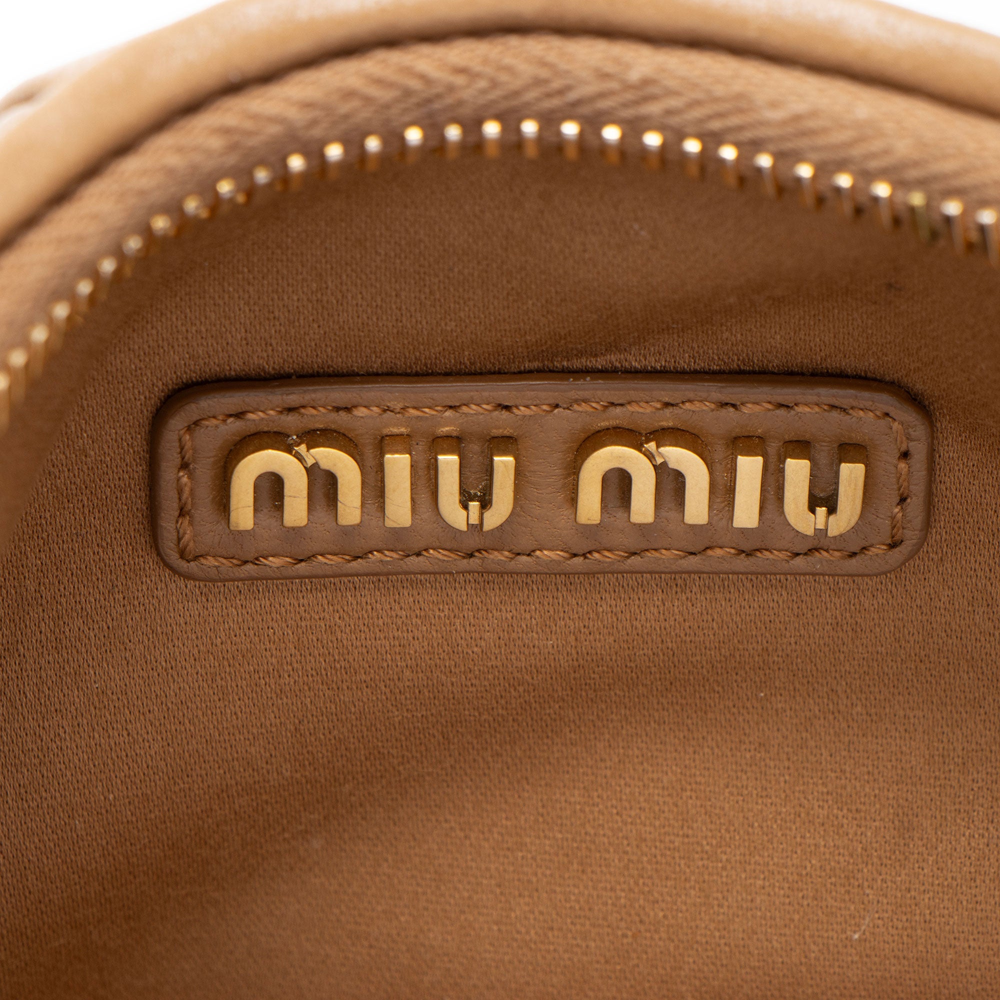 Miu Miu Matelasse Leather Wander Hobo