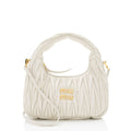 Miu Miu Matelasse Leather Wander Mini Hobo (SHF-uq6TOu)