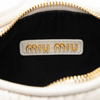 Miu Miu Matelasse Leather Wander Mini Hobo (SHF-uq6TOu)
