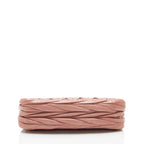 Miu Miu Matelasse Nappa Lux Charm Pochette
