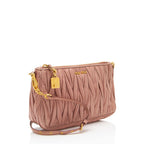 Miu Miu Matelasse Nappa Lux Charm Pochette