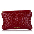 Miu Miu Matelasse Patent Leather Frame Clutch Bag (SHG-25268)