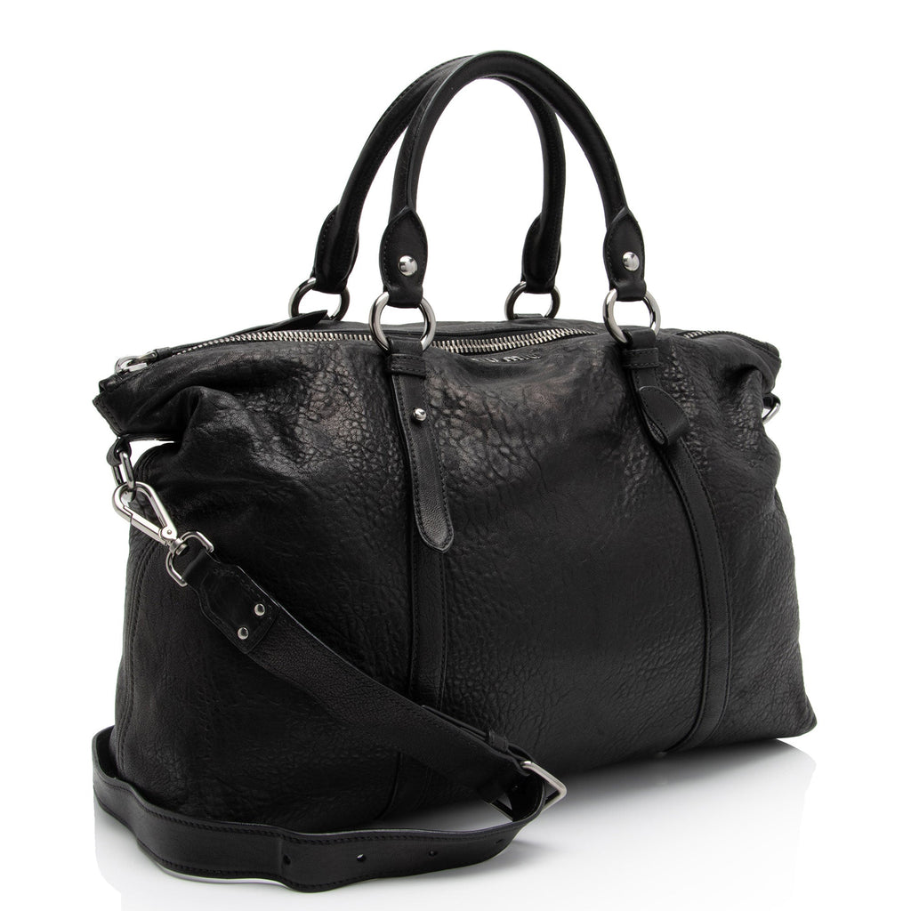 Miu Miu Nappa Leather Monk Satchel (SHF-bc0OGc)
