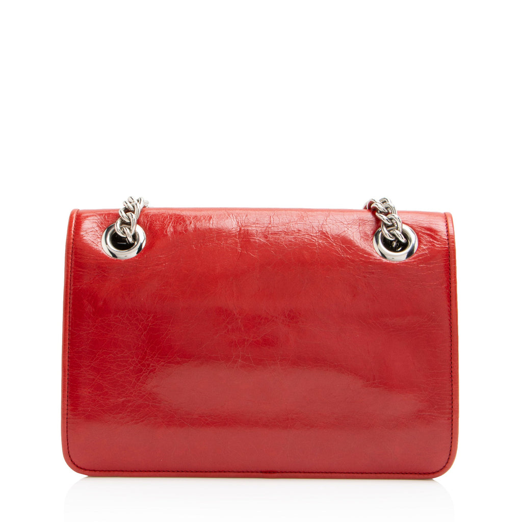 Miu Miu Patent Leather Club Chain Shoulder Bag