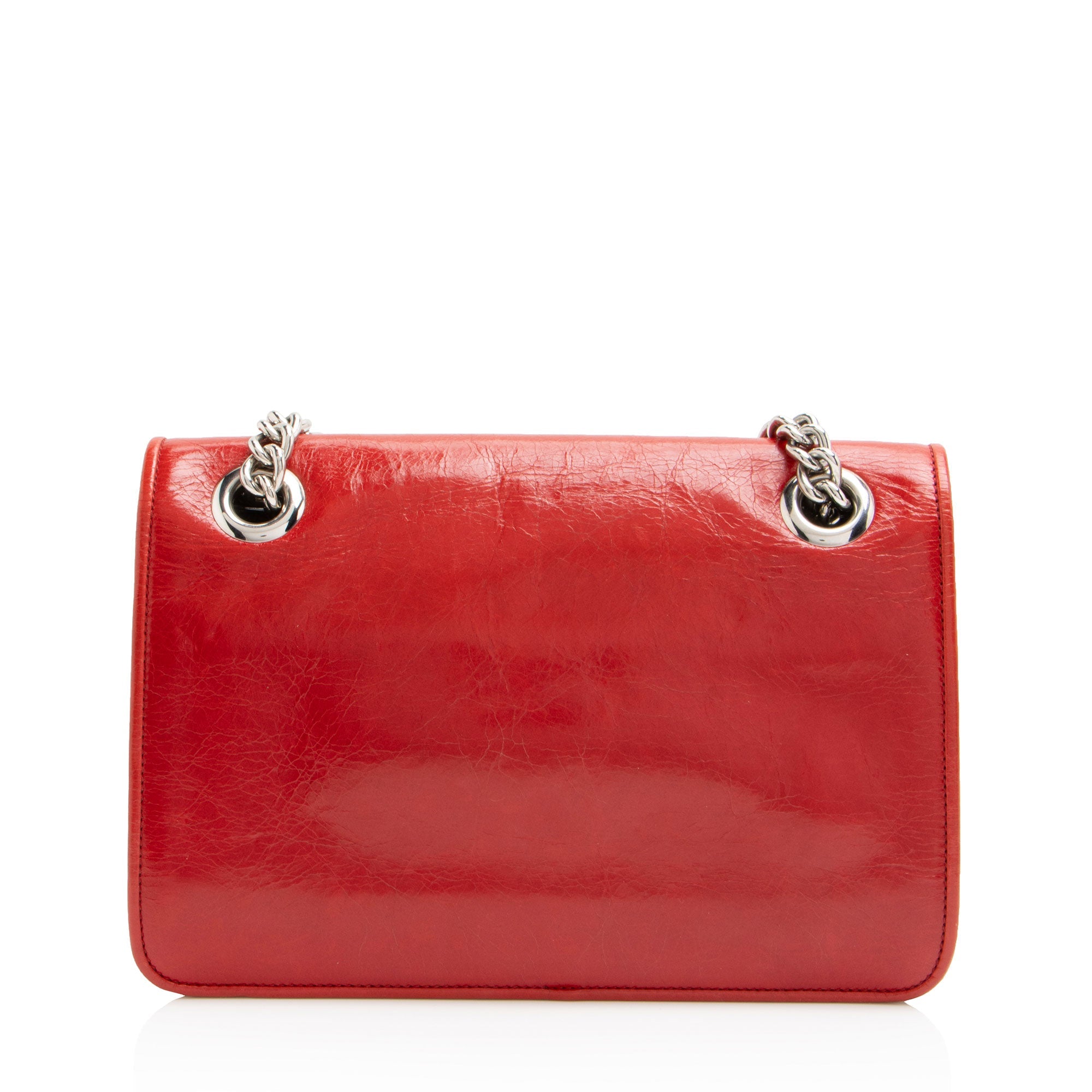 Miu Miu Patent Leather Club Chain Shoulder Bag