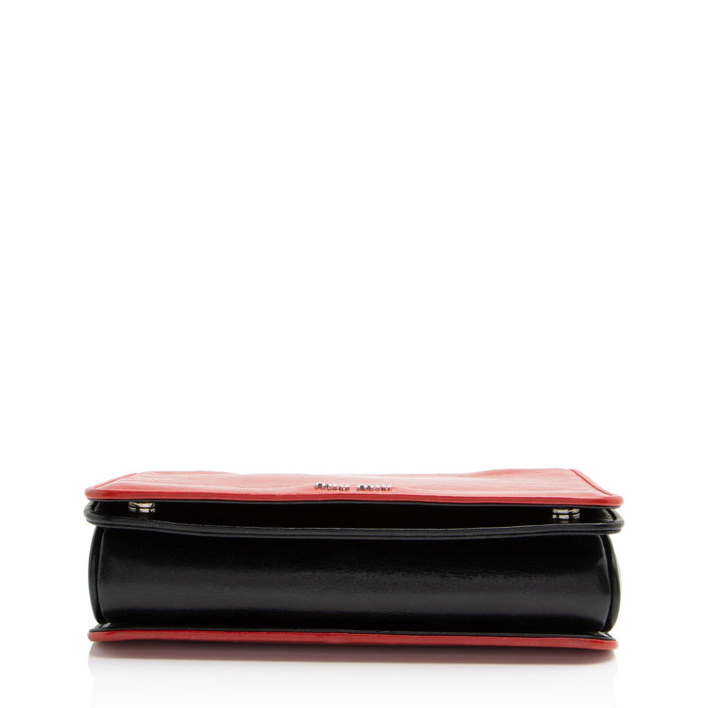 Miu Miu Patent Leather Club Chain Shoulder Bag