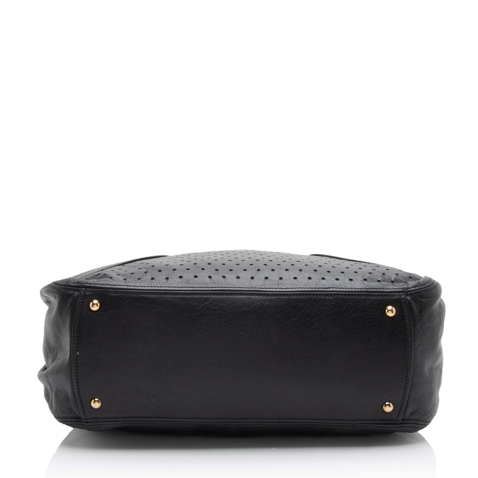 Miu Miu Perforated Leather Large Bowler Satchel