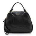 Miu Miu Perforated Leather Large Bowler Satchel