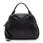 Miu Miu Perforated Leather Large Bowler Satchel