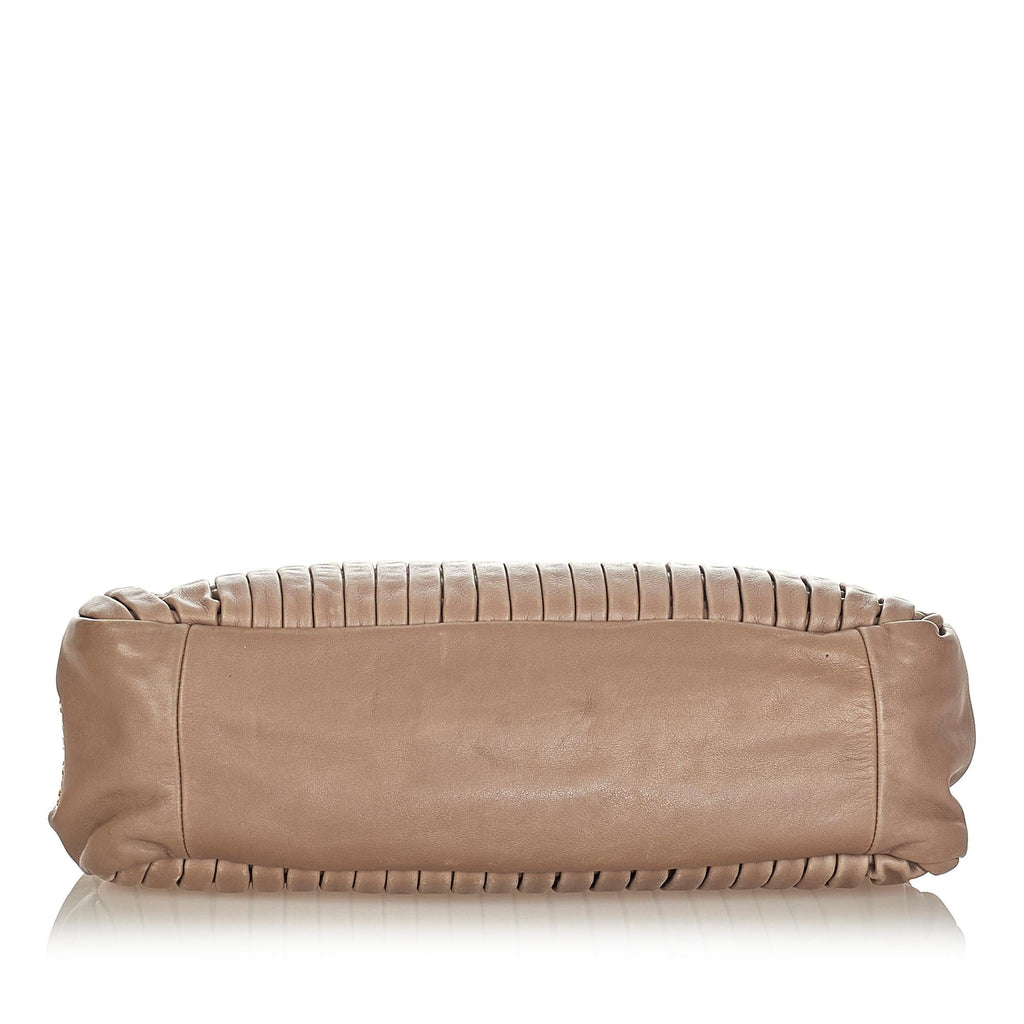 Miu Miu Pleated Leather Satchel (SHG-23231)