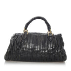 Miu Miu Pleated Leather Satchel (SHG-29675)