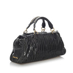 Miu Miu Pleated Leather Satchel (SHG-29675)