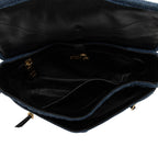 Miu Miu Quilted Denim Biker Shoulder Bag (SHF-5UGzwA)
