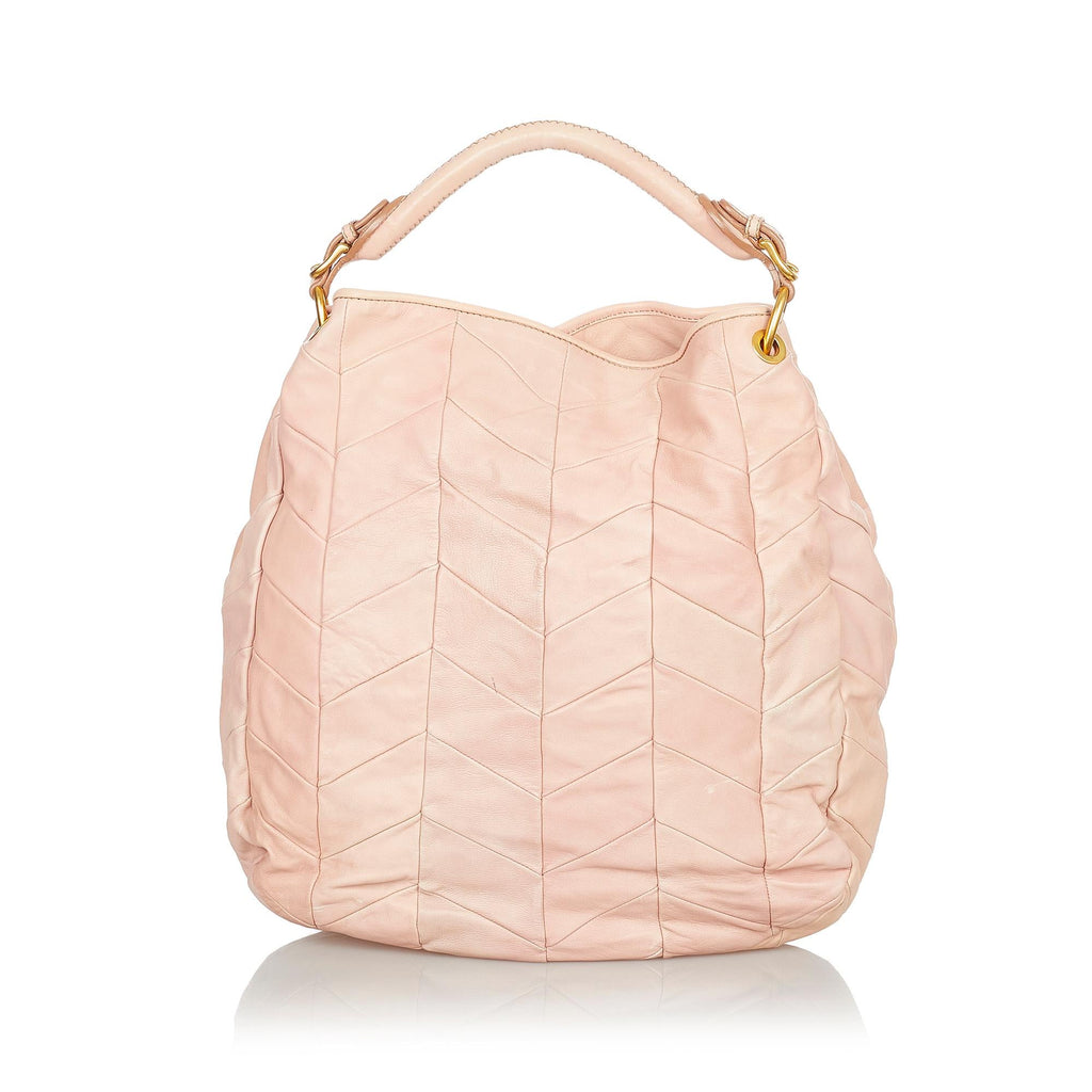 Miu Miu Quilted Leather Handbag (SHG-24150)