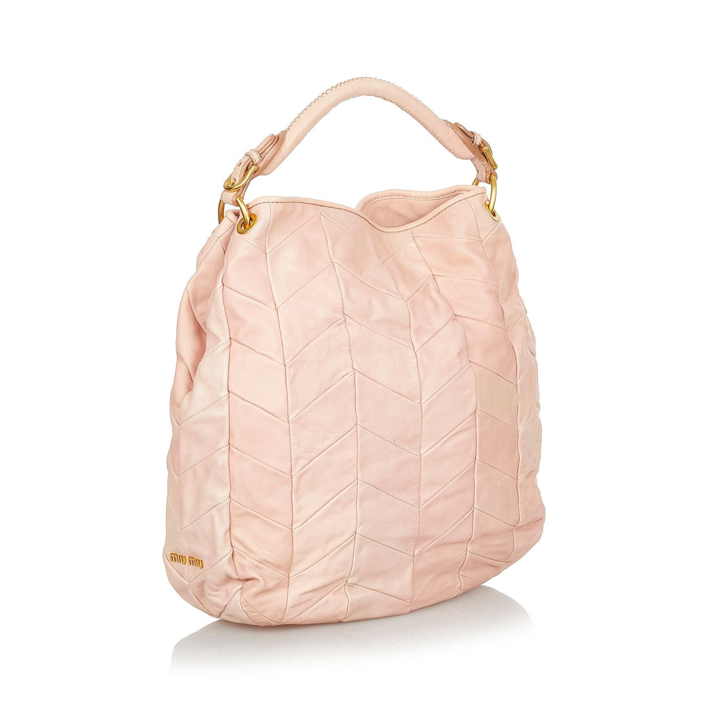 Miu Miu Quilted Leather Handbag (SHG-24150)