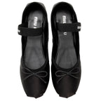 Miu Miu Satin Bow Ballet Flats - Size 7.5 / 37