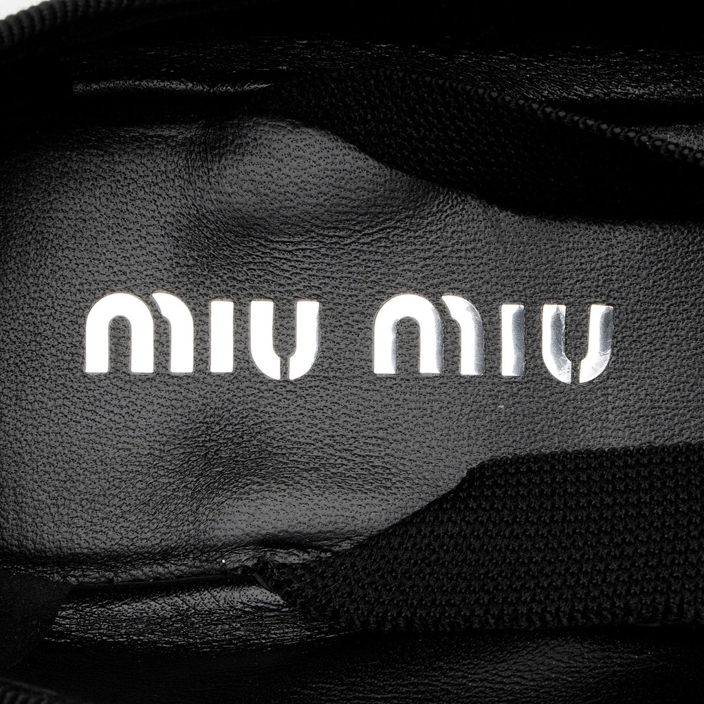 Miu Miu Satin Bow Ballet Flats - Size 7.5 / 37