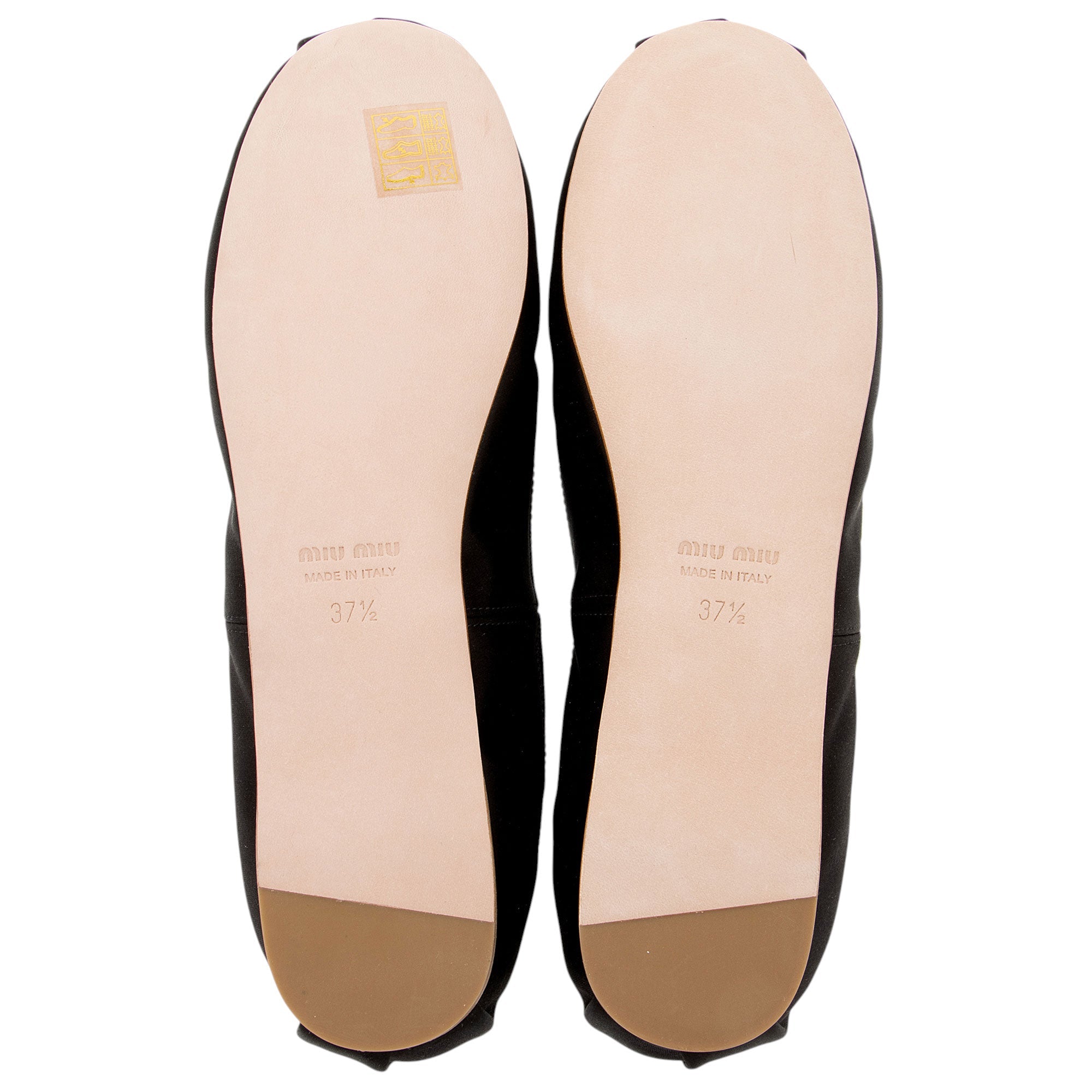 Miu Miu Satin Bow Ballet Flats - Size 7.5 / 37