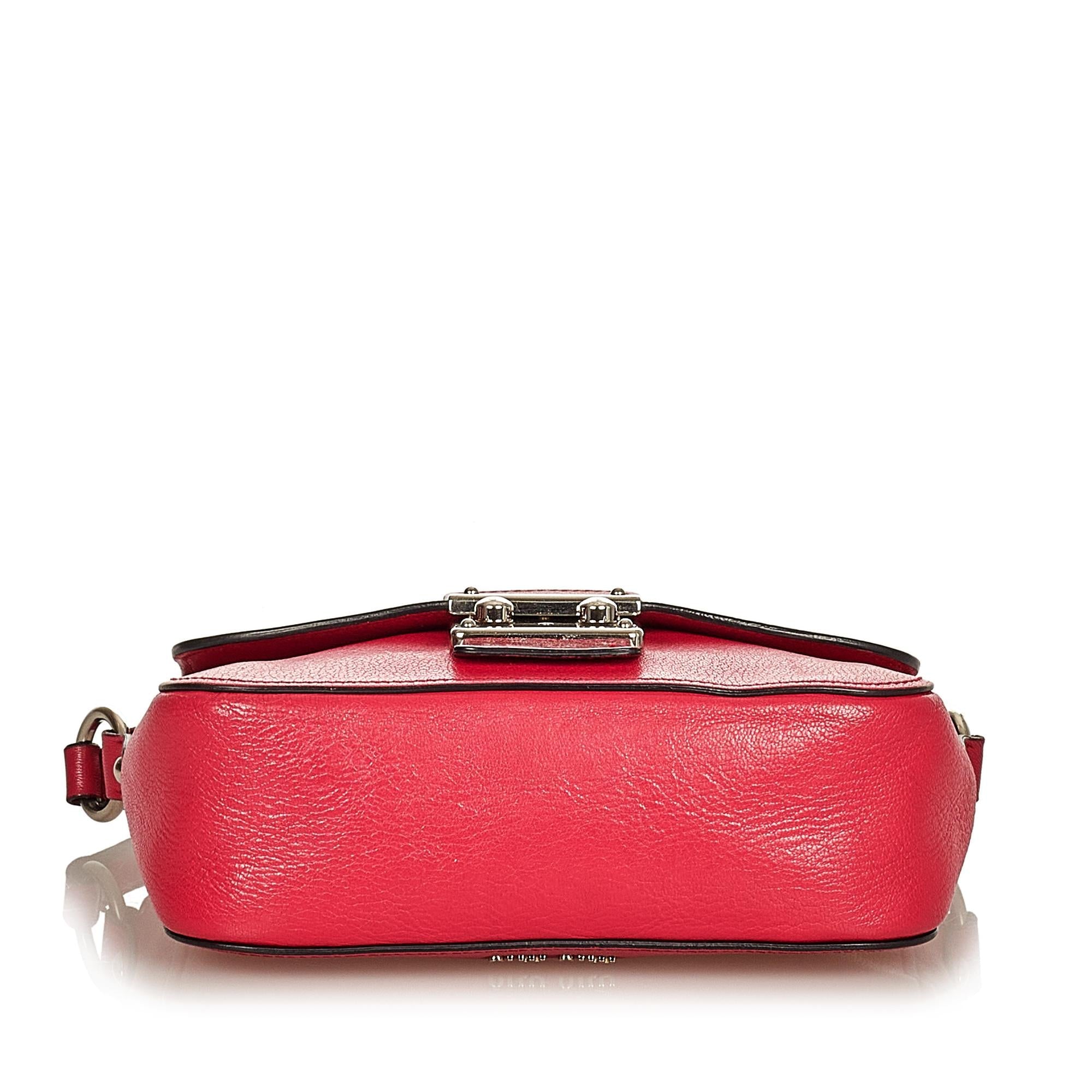 Miu Miu Sound Lock Leather Crossbody (SHG-25330)
