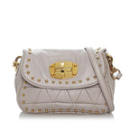 Miu Miu Studded Leather Crossbody Bag (SHG-30373)